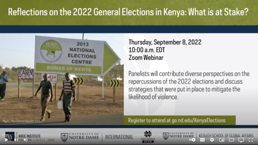 Reflections On The 2022 General Elections In Kenya: What Is At Stake ...